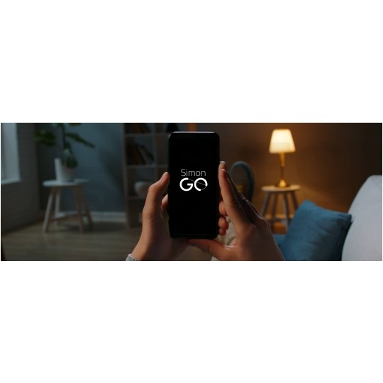 Ściemniacz do żarówek LED-owych Wi-Fi 2-200W 230V SIMON 54 GO biały Kontakt Simon DESL1W.01/11