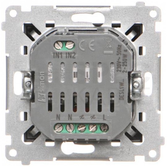 Ściemniacz do żarówek LED-owych Wi-Fi 2-200W 230V SIMON 54 GO czarny Kontakt Simon DESL1W.01/49