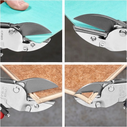 Sekator kowadełkowy do gumy PVC skóry drewna węży do szer. 40mm i wys. 7,5 mm fi:25mm KNIPEX 94 55 200