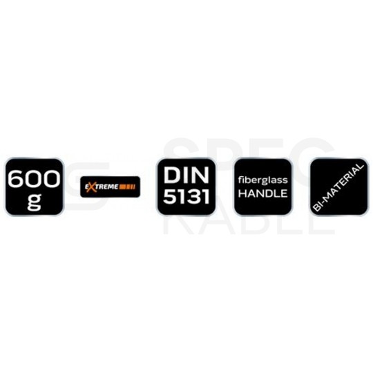 Siekiera z trzonkiem z włókna szklanego Fiberglass 600g 35,5cm EXTREME NEO 27-120