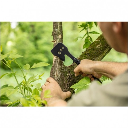 Siekiera ze stali nierdzewnej (rękojeść lina paracord) 260/80mm+ etui NEO 63-118