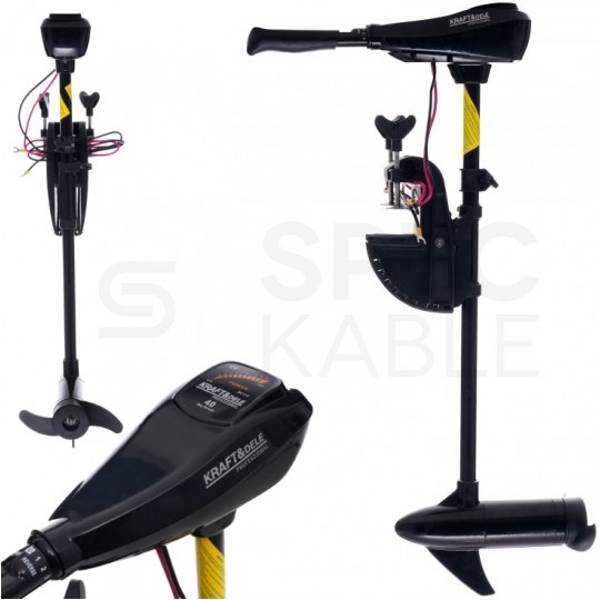 Silnik zaburtowy elektryczny do łodzi pontonu 56lbs 12V 636W Kraft&Dele