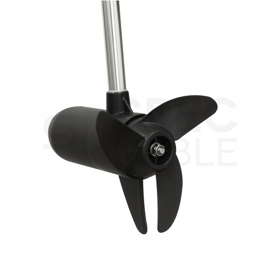 Silnik zaburtowy elektryczny do łodzi pontonu BRYZA 60lbs 12V 700W z akumulatorem DEEP CYCLE 110Ah i prostownikiem automatycznym 12/24V 20A VOLT