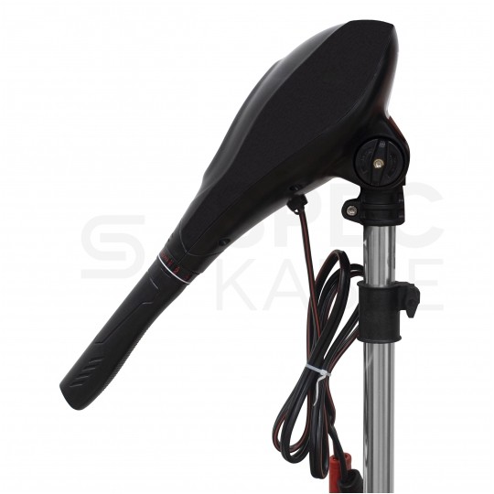 Silnik zaburtowy elektryczny do łodzi pontonu BRYZA 60lbs 12V 700W z akumulatorem DEEP CYCLE 110Ah i prostownikiem automatycznym 12/24V 20A VOLT