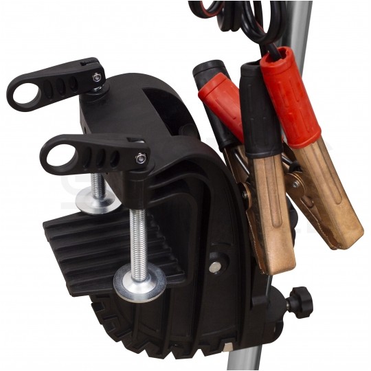 Silnik zaburtowy elektryczny do łodzi pontonu BRYZA 60lbs 12V 700W z akumulatorem DEEP CYCLE 110Ah i prostownikiem automatycznym 12/24V 20A VOLT