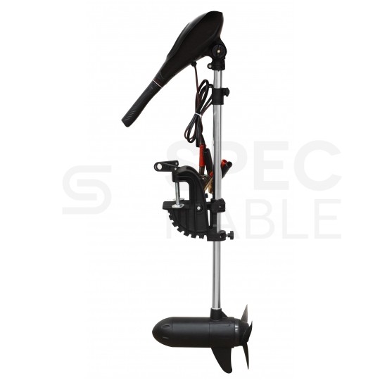 Silnik zaburtowy elektryczny do łodzi pontonu BRYZA 60lbs 12V 700W z akumulatorem DEEP CYCLE 110Ah i prostownikiem automatycznym 12/24V 20A VOLT