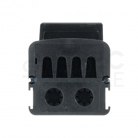 Simon 480 Listwa zasilająca na 4 gniazda (2x DATA) + 2 gniazda RJ45 czarna