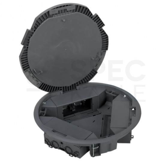 SIMON Connect Puszka podłogowa KF okrągła 6xK45 fi: 300mm IK08 szara KF300C/1