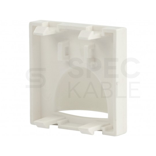 SIMON Przepust kablowy moduł 2M 45x45 biały Mediabox