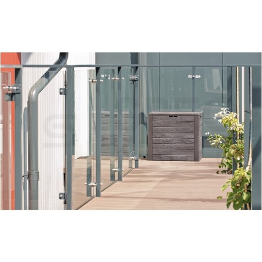 Skrzynia ogrodowa Woodebox 190L antracytowa 438x780x550mm Prosperplast