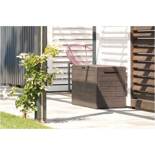 Skrzynia ogrodowa Woodebox 190L antracytowa 438x780x550mm Prosperplast