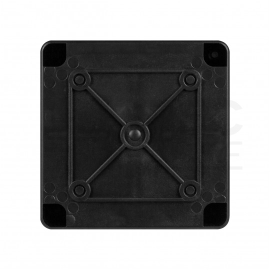 Skrzynka hermetyczna IP65 puszka instalacyjna 100x100x50mm bezhalogenowa czarna UV S-BOX 116C