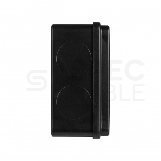 Skrzynka hermetyczna IP65 puszka instalacyjna 100x100x50mm bezhalogenowa czarna UV S-BOX 116C