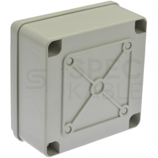 Skrzynka hermetyczna IP65 Puszka instalacyjna 100x100x50mm bezhalogenowa szara S-BOX 116