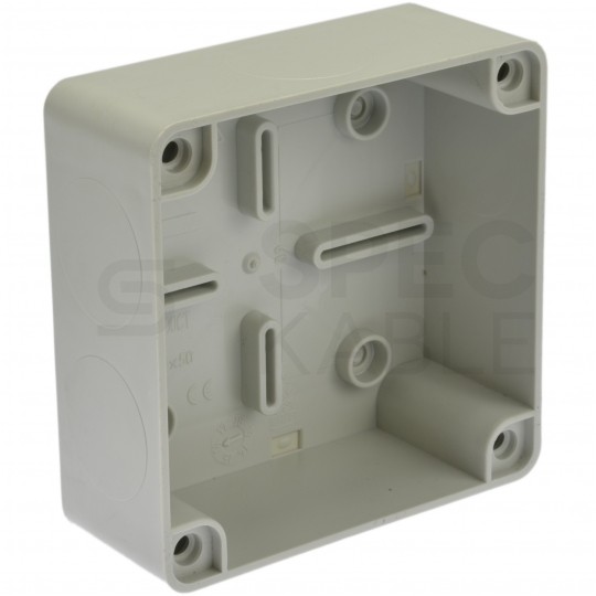 Skrzynka hermetyczna IP65 Puszka instalacyjna 100x100x50mm bezhalogenowa szara S-BOX 116