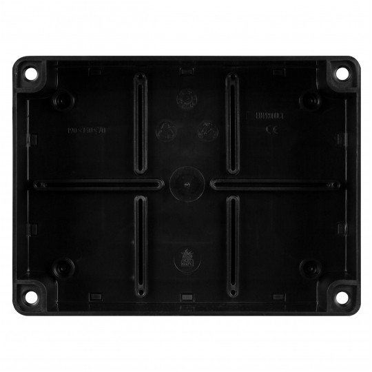 Skrzynka hermetyczna IP65 Puszka instalacyjna 190x140x70mm bezhalogenowa czarna UV S-BOX 416C