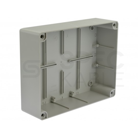 Skrzynka hermetyczna IP65 Puszka instalacyjna 240x190x90mm bezhalogenowa szara S-BOX 516