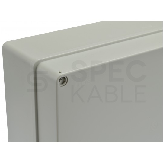 Skrzynka hermetyczna IP65 Puszka instalacyjna 300x220x120mm bezhalogenowa szara S-BOX 616