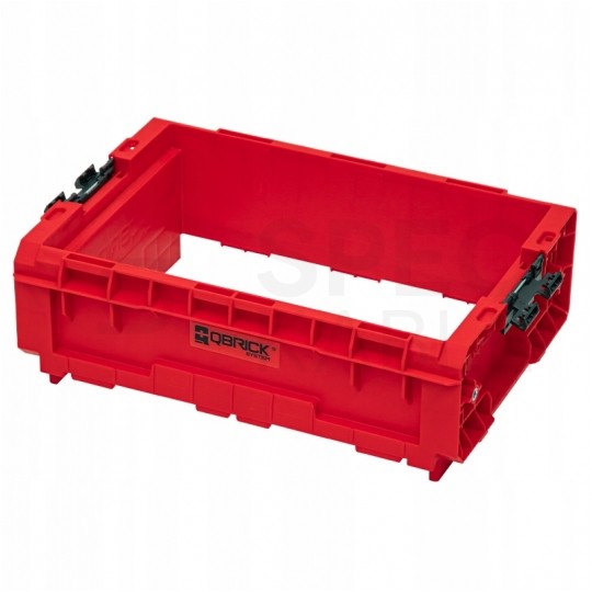 Skrzynka na narzędzia modułowa podwójna z uchwytem otwarta 465x310x367 czerwona 18L QBRICK SYSTEM PRO Modular Tray RED