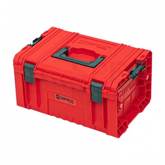 Skrzynka na narzędzia przenośna 450x334x240mm czerwona 19l IP 54 QBRICK SYSTEM PRO Toolbox 2.0 RED Ultra HD Custom QBRICK SYSTEM