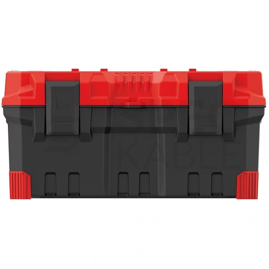 Skrzynka na narzędzia z tacką wewnętrzną przenośna 496x258x240mm czerwona TITAN PLUS Kistenberg KTIP5025-3020