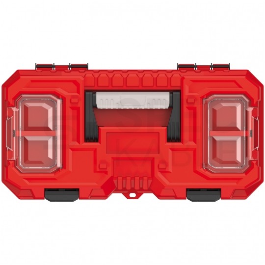 Skrzynka na narzędzia z tacką wewnętrzną przenośna 496x258x240mm czerwona TITAN PLUS Kistenberg KTIP5025-3020