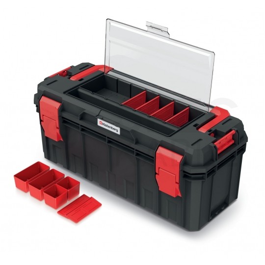 Skrzynka na narzędzia z wkładką przenośna 650x280x280mm IP55 S BLOCK Kistenberg KXSA6530F