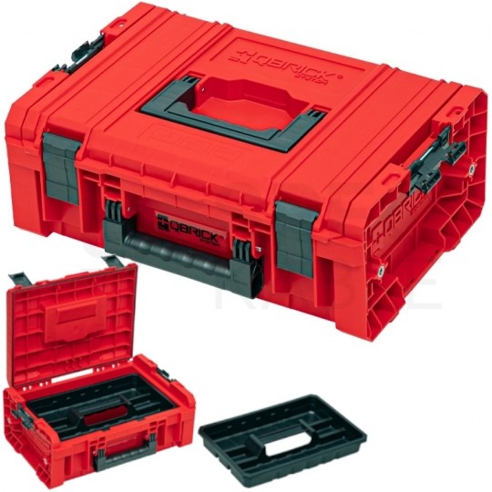 Skrzynka narzędziowa 450x332x171mm 12L QBRICK SYSTEM PRO TECHNICIAN CASE 2.0 RED