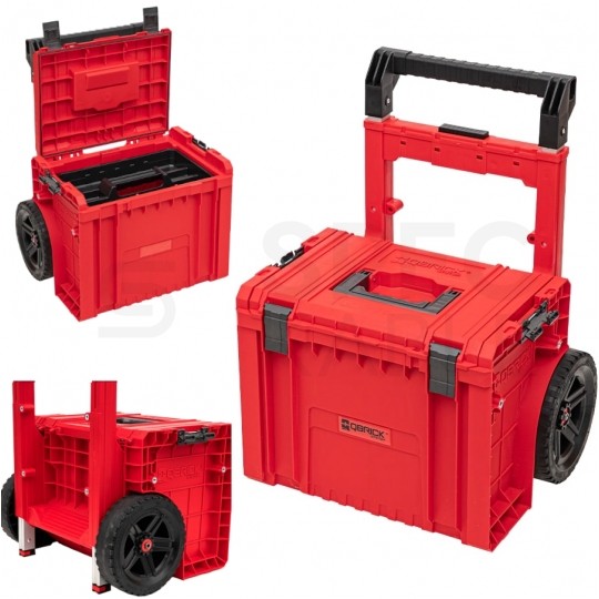 Skrzynka narzędziowa na kółkach 450x390x690mm QBRICK SYSTEM PRO CART 2.0 RED