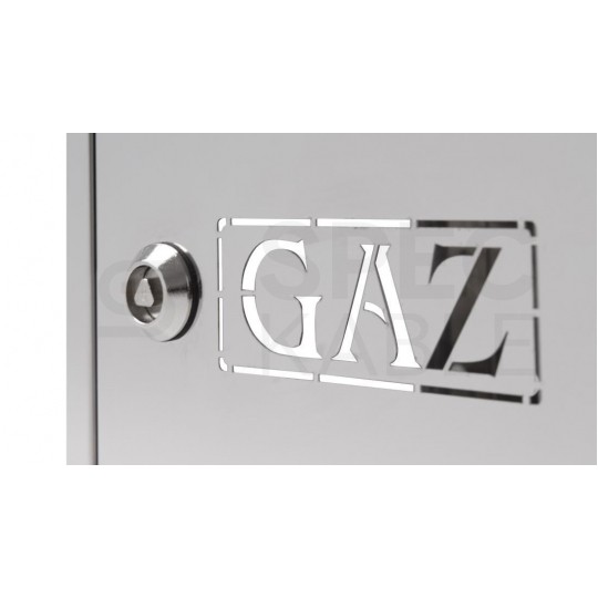 Skrzynka szafka gazowa nierdzewna INOX 250x250x200mm + kluczyk bezpieczeństwa