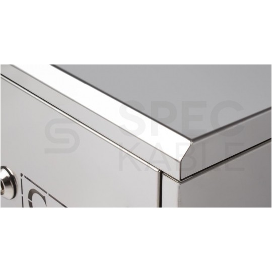 Skrzynka szafka gazowa nierdzewna INOX 250x250x200mm + kluczyk bezpieczeństwa