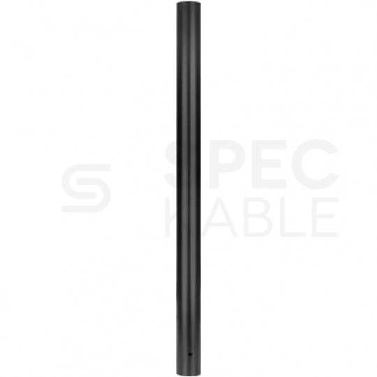 Słup oświetleniowy, maszt do kamer fi: 76mm 3m podstawa 200x200x8mm czarny MASTER LED