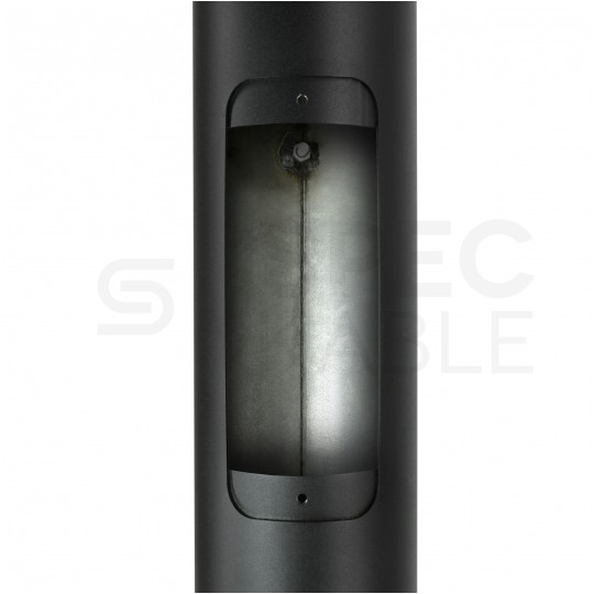 Słup oświetleniowy składany, maszt do kamer fi: 60mm 3m podstawa 160x160mm czarny BEMKO