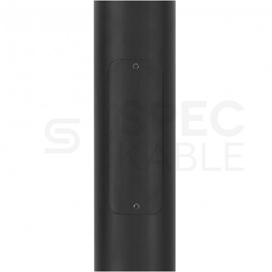 Słup oświetleniowy składany, maszt do kamer fi: 60mm 3m podstawa 160x160mm czarny BEMKO