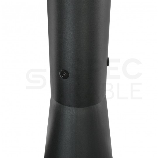 Słup oświetleniowy składany, maszt do kamer fi: 60mm 3m podstawa 160x160mm czarny BEMKO