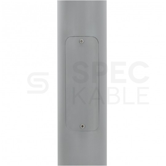 Słup oświetleniowy składany, maszt do kamer fi: 60mm 3m podstawa 160x160mm szary BEMKO