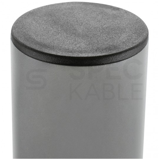 Słup oświetleniowy składany, maszt do kamer fi: 60mm 3m podstawa 160x160mm szary BEMKO