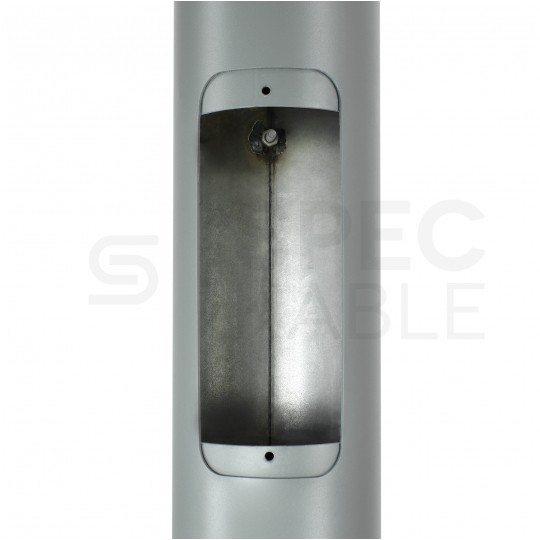 Słup oświetleniowy składany, maszt do kamer fi: 60mm 3m podstawa 160x160mm szary BEMKO