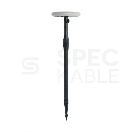 Solarny słupek ogrodowy 42-80cm LED 3W 260lm 4000K IP65 biały barwa NW biała neutralna V-TAC VT-943 2 sztuki