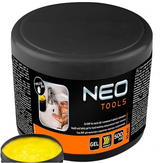 Specjalistyczny żel, pasta do mycia rąk z neutralnym pH dla skóry 500ml żółta NEO 10-411