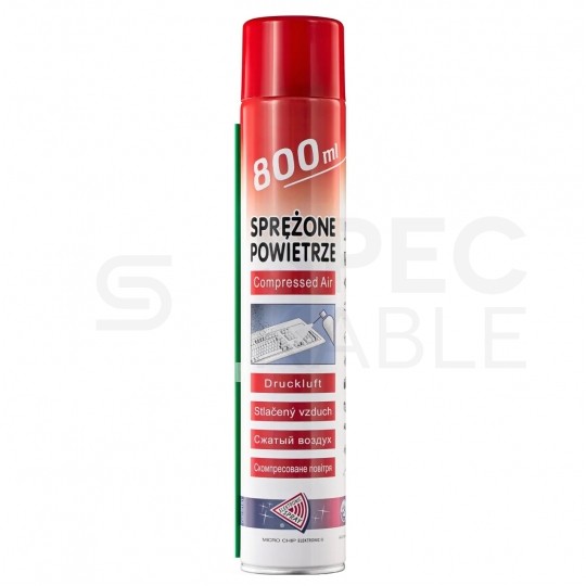 Sprężone powietrze do czyszczenia w puszce 800ml spray z rurką PALNE