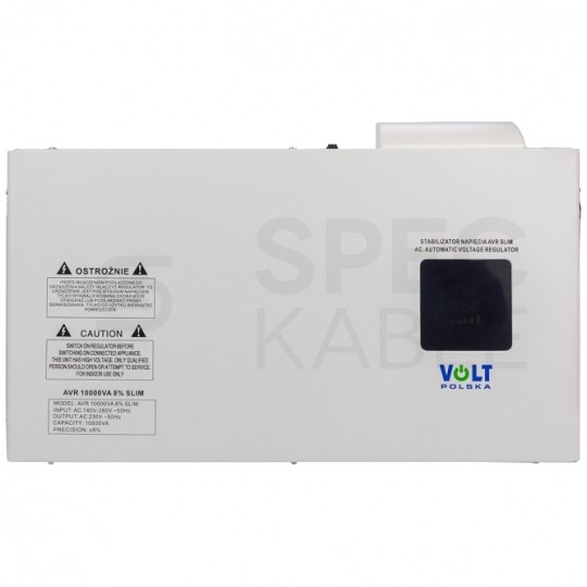 Stabilizator napięcia sieciowego AVR 10000VA 8% SLIM VOLT