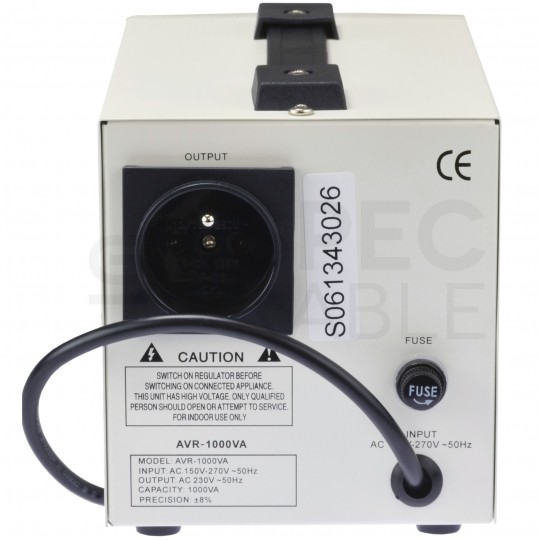 Stabilizator napięcia sieciowego AVR 1000VA 8% VOLT