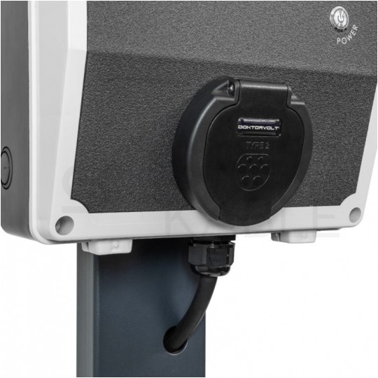 Stacja ładowania dla pojazdów elektrycznych na słupku Typ 2 11kW 16A 3-fazowa DOKTORVOLT DV-0096-EV