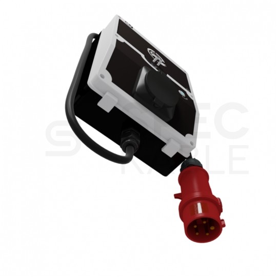 Stacja ładowania dla pojazdów elektrycznych przenośna Typ 2 11kW 16A 3-fazowa + przewód z wtyczką [5P]1m IP44 DOKTORVOLT DV-7280-EV