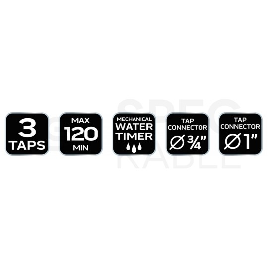 Sterownik nawadniania, 3-zaworowy mechaniczny zegar przepływu wody NEO 15-750