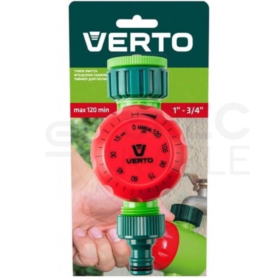 Sterownik nawadniania, mechaniczny zegar przepływu wody VERTO