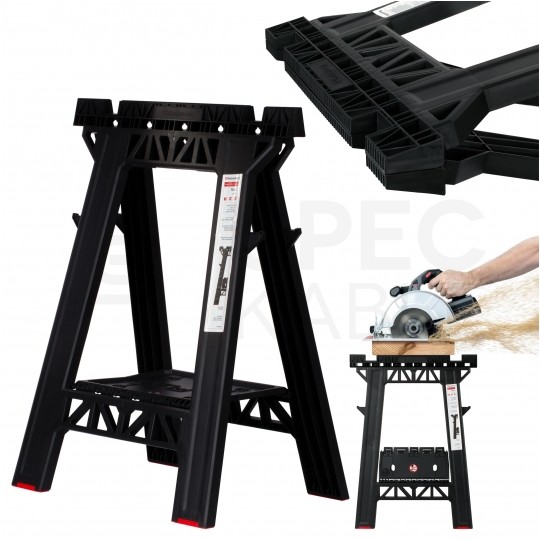 Stojak warsztatowy koziołek budowalny z półką 175kg 79x58cm Kistenberg KTS8060