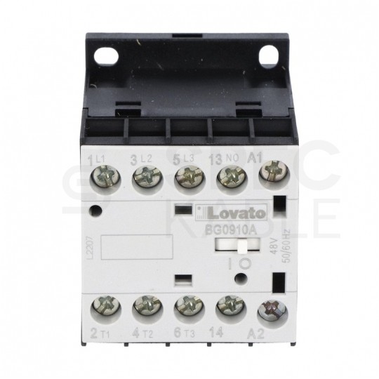 Stycznik mocy MINI przekaźnik 9A 4kW przy 400VAC cewka 230V (3NO + 1NO) 3-modułowy LOVATO