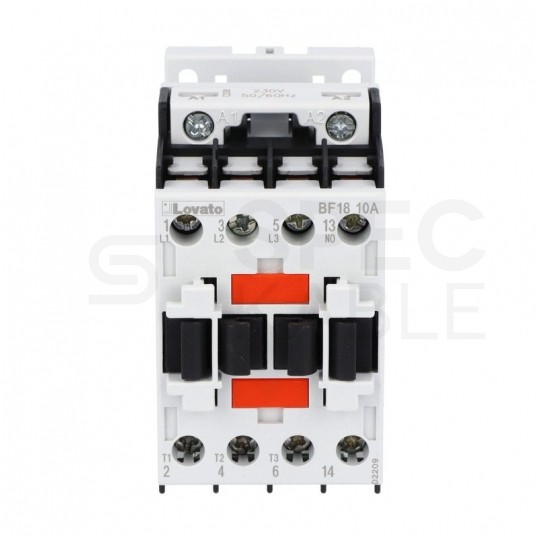 Stycznik mocy przekaźnik 18A 7,5kW przy 400VAC cewka 230V (3NO + 1NO pomocniczy) 3-modułowy LOVATO